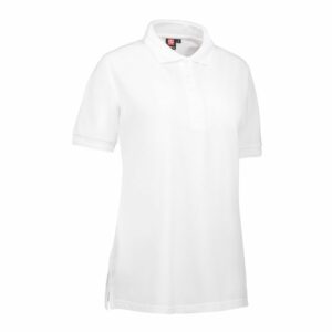 Nybo Hvid Dame Prowear Polo, Ekstra Slidstærk, Klassisk Model