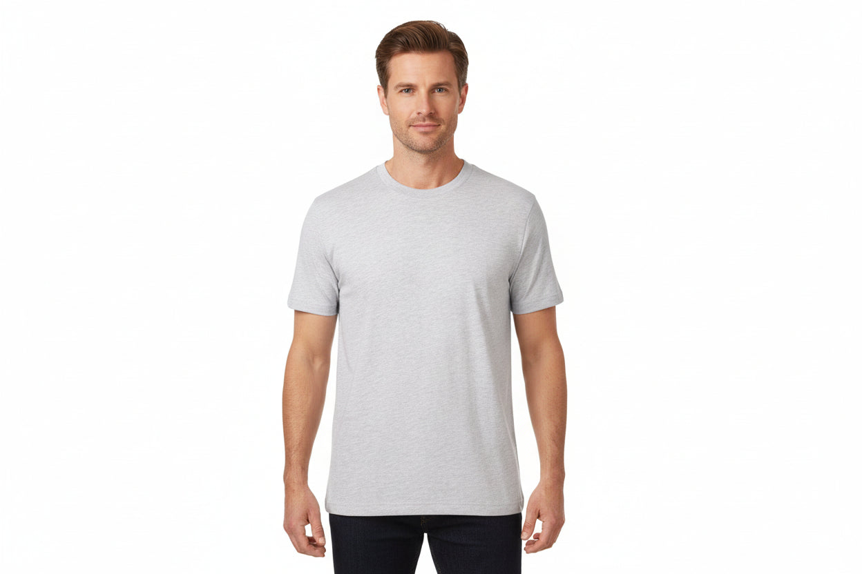 Slidstærk t-shirt i grå til mænd