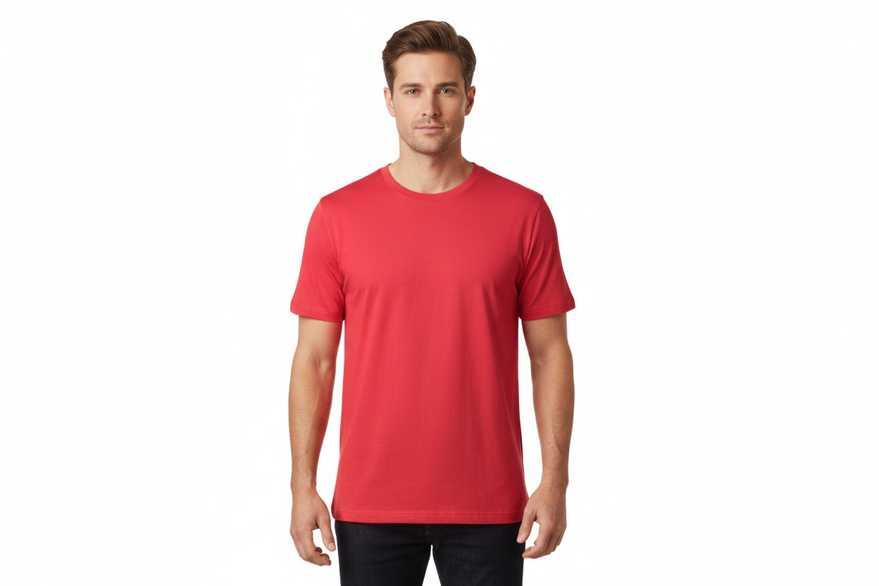 Slidstærk t-shirt i rød til mænd