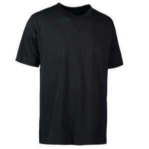 Slidstærk t-shirt i sort til mænd