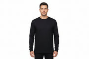Slidstærk langærmet t-shirt til mænd i sort