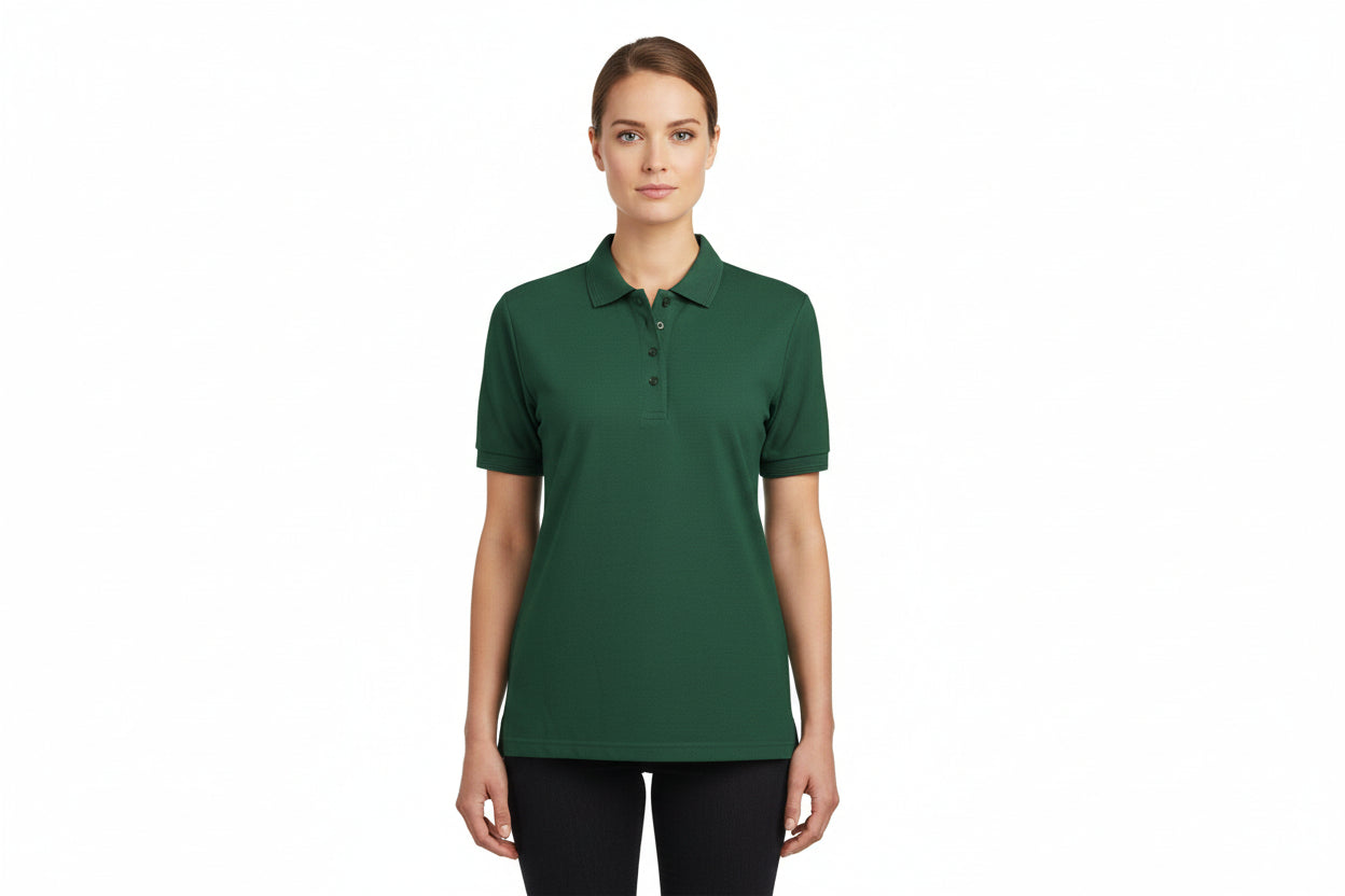 Slidstærk dame polo t-shirt i flaskegrøn