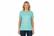 Mint farvet dame t-shirt med rund hals