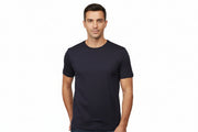 Navy t-shirt med rund hals til mænd