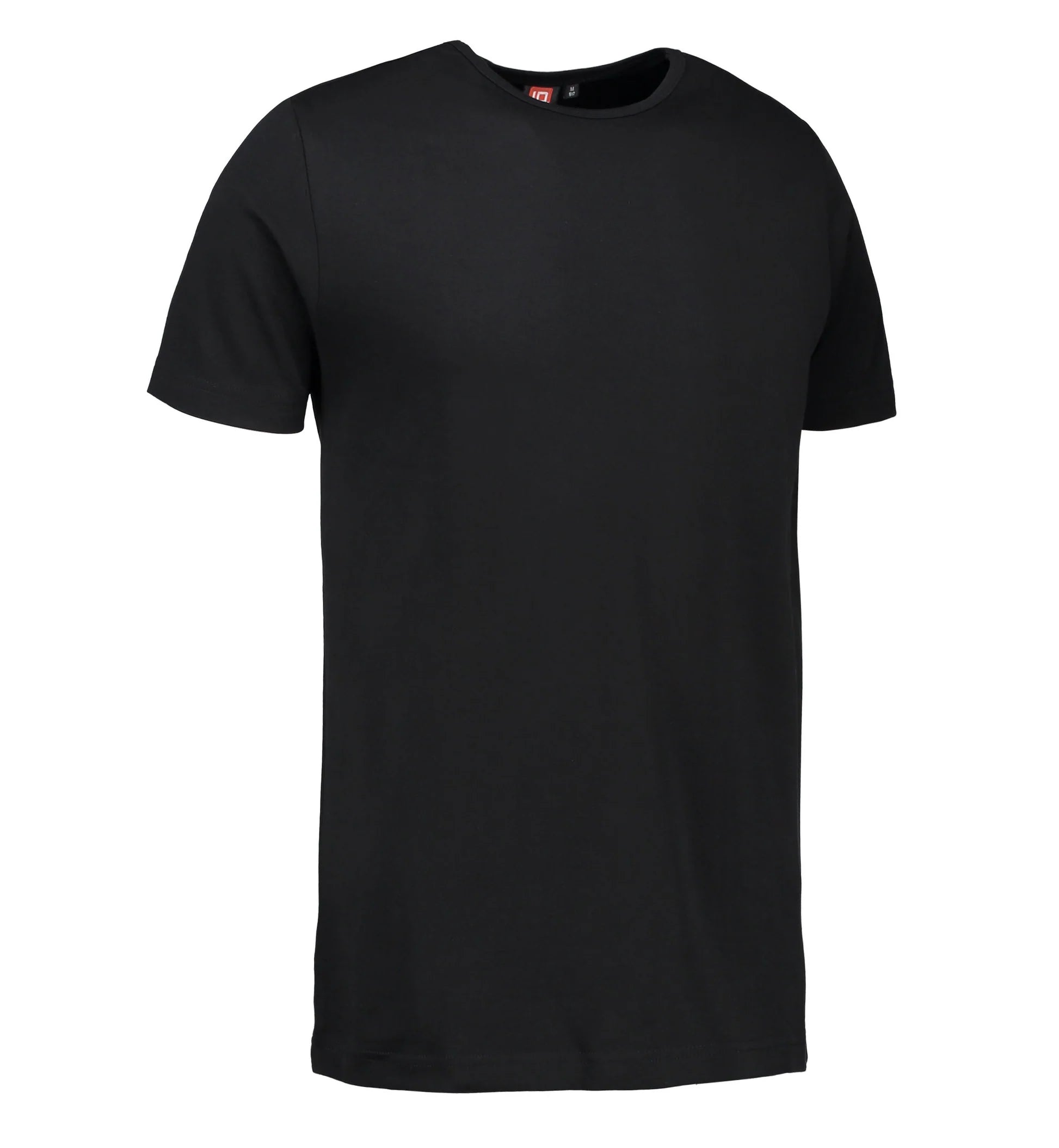 Sort t-shirt med rund hals til mænd