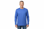 Blå langærmet t-shirt til mænd