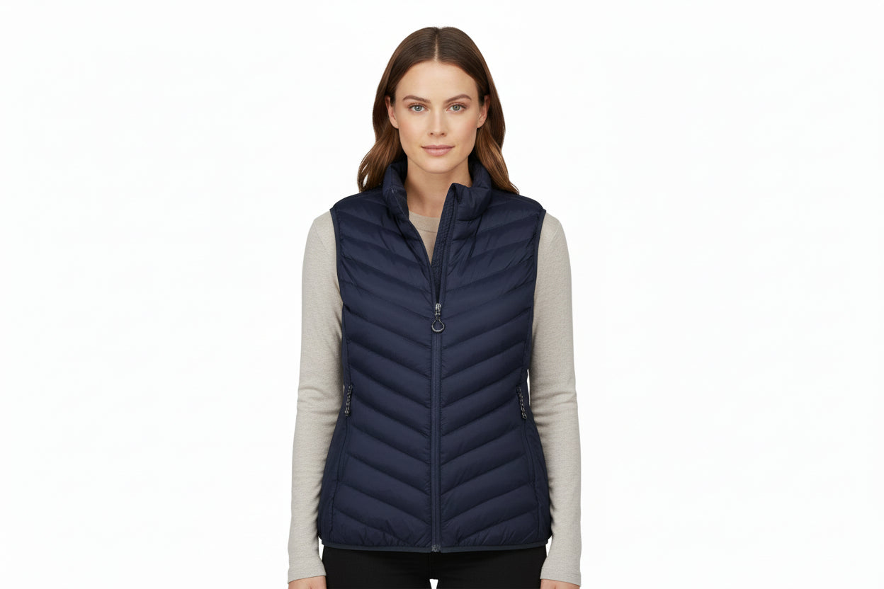 Lækker stretch vest til damer i navy