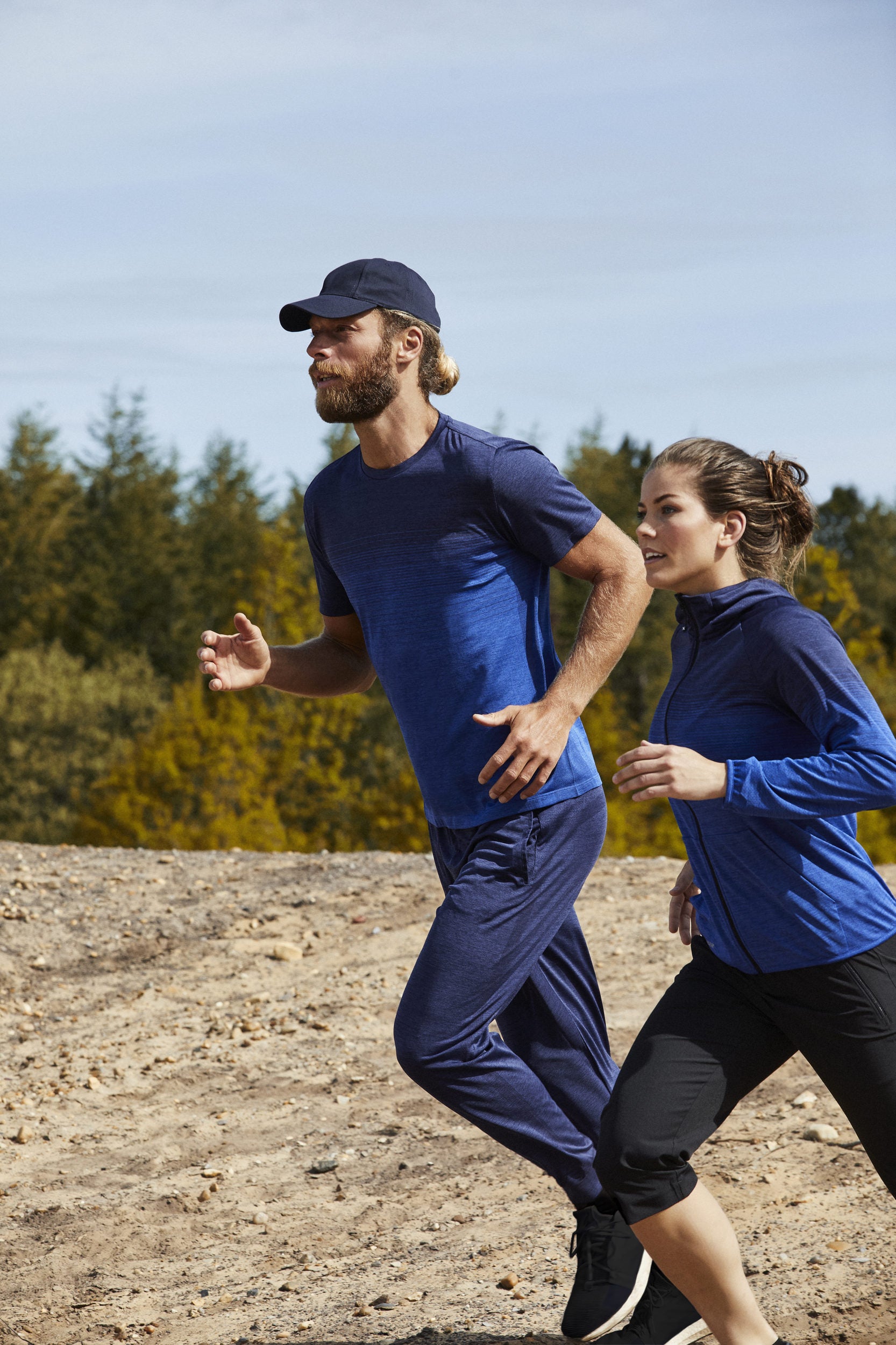 Sort 3/4 stretch bukser til damer