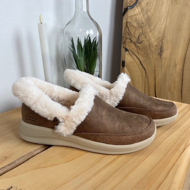 Skechers Hands Free Slip-ins – varm hjemmesko med Memory Foam