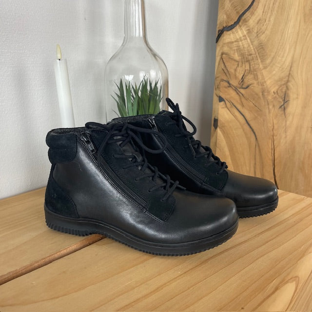 Green Comfort - Varm læderstøvle med ekstra plads og EnergySole™