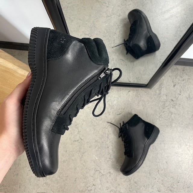 Green Comfort - Varm læderstøvle med ekstra plads og EnergySole™