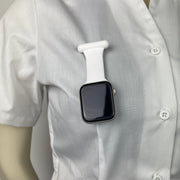 Hvid sygeplejesilikone rem til Apple Watch