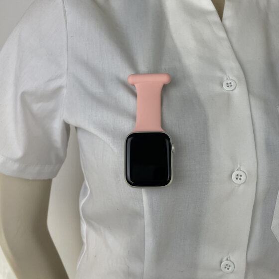 Pink sygepleje silikonerem til Apple Watch