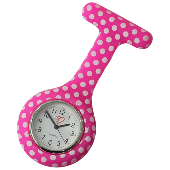 Silikone sygeplejeur – pink polkaplettet