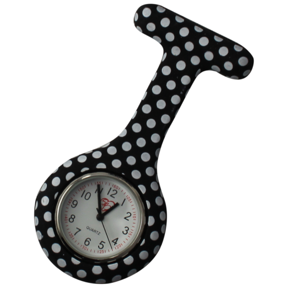 Silikone sygeplejeur - sort polkaplettet