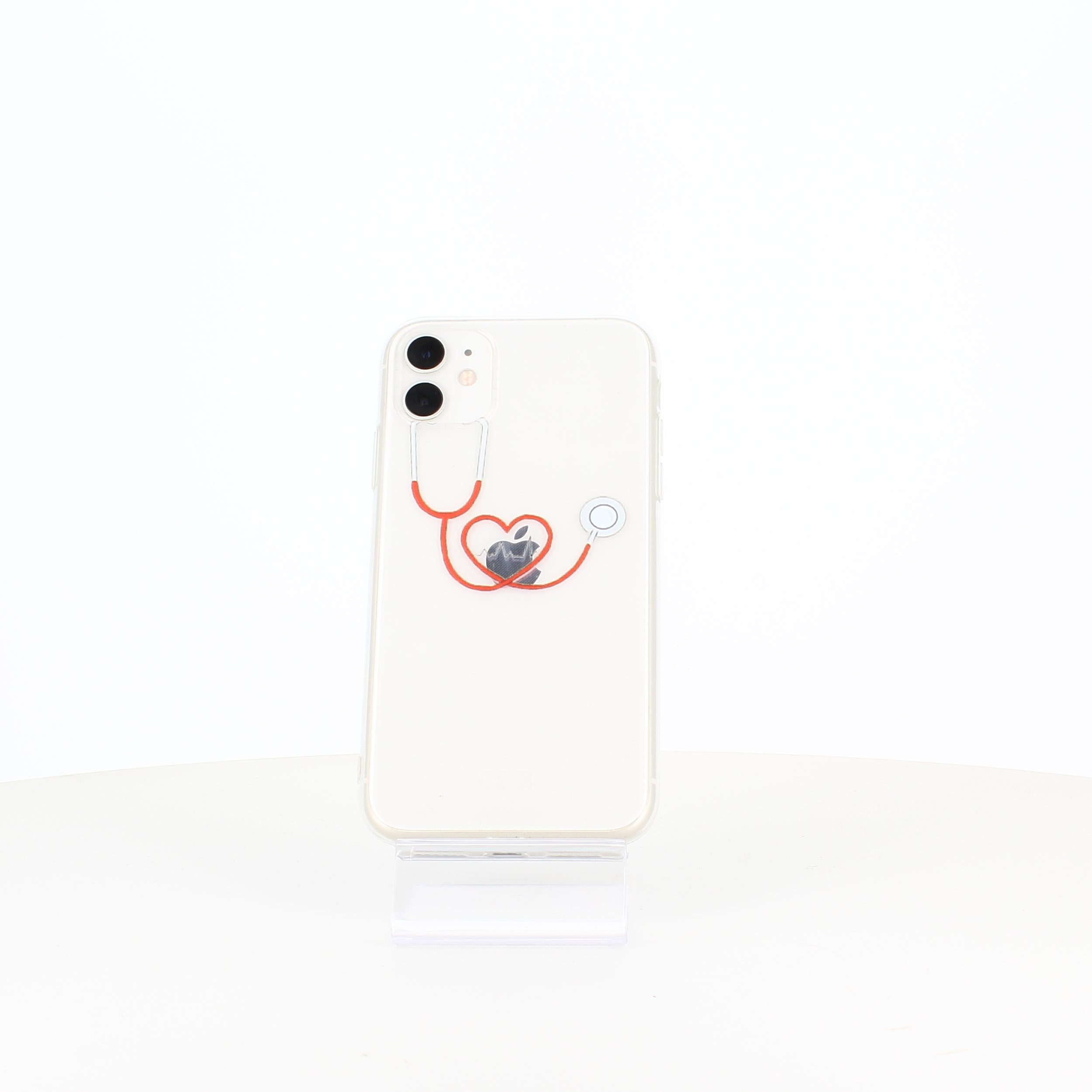 Silikone cover med printet stetoskop