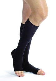 Jobst opaque klasse 2. sort uden tå. størrelse regular