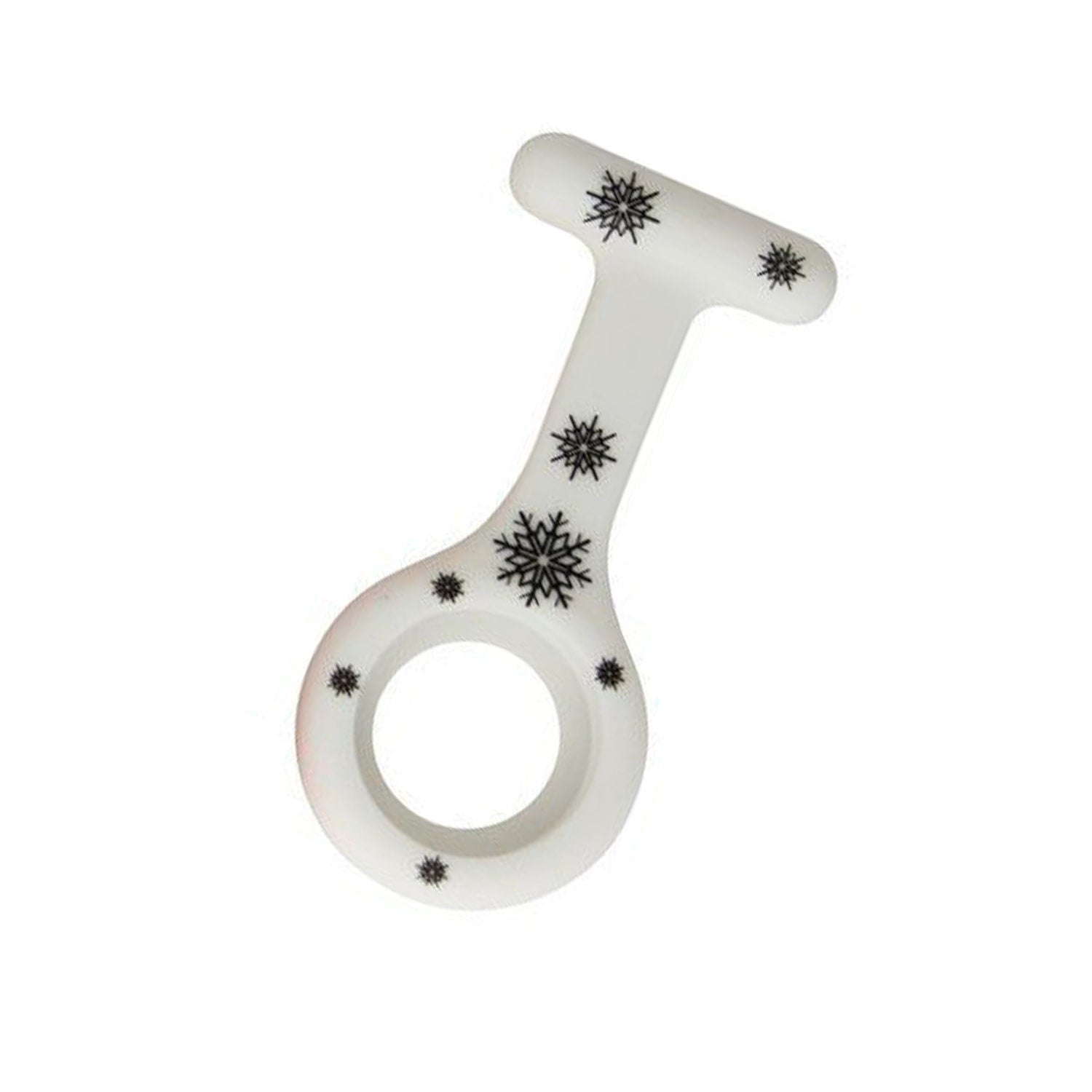 Silikone sygeplejeur med hvid urskive & 3 ekstra covers – praktisk, hygiejnisk & let at aflæse