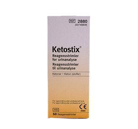 Urinteststrimler – Test for ketoner i urinen – 50 stk.