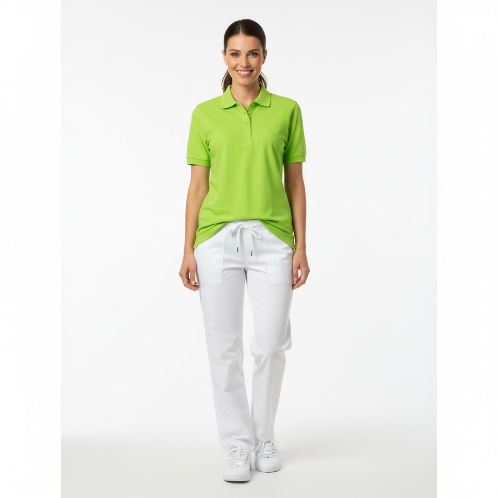 Nybo Lime Dame Prowear Polo, Slidstærk, Forkrympet