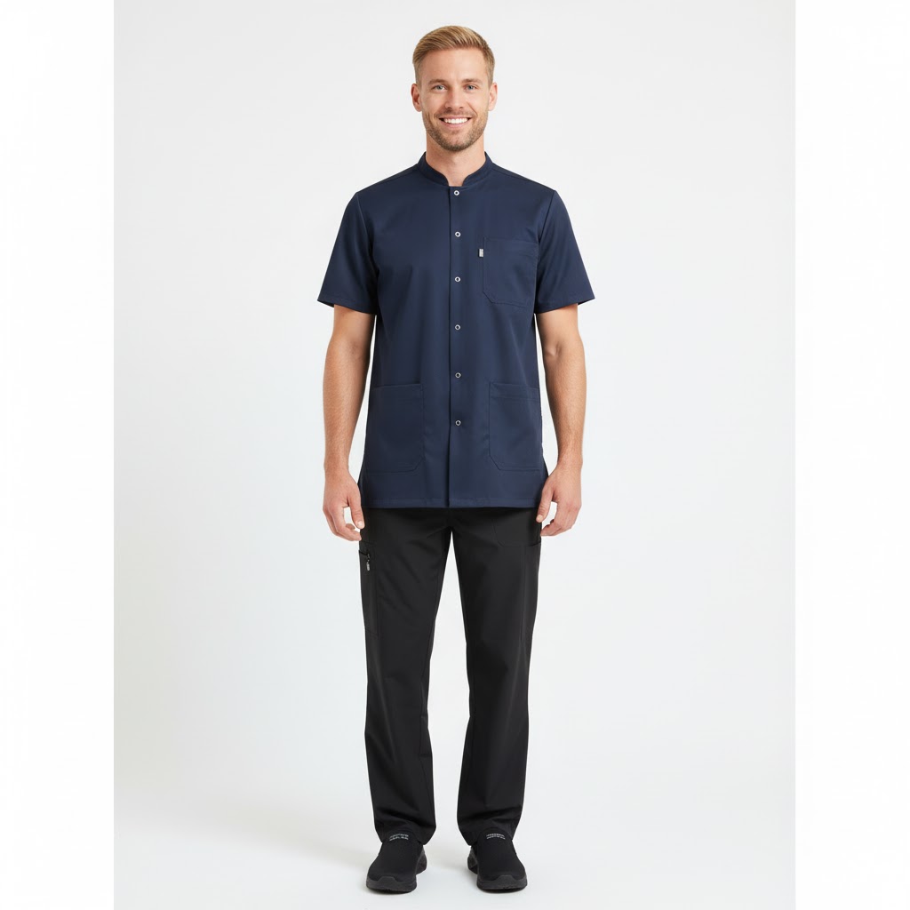 Nybo Navy Unisex Charisma Premium Tunika, Justerbar, Komfort, Slidstærk