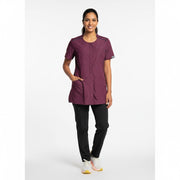 Nybo Bordeaux Dame Sporty Tunika, Kortærmet, Justerbar Taljering, Fleksibel, Mobillommer