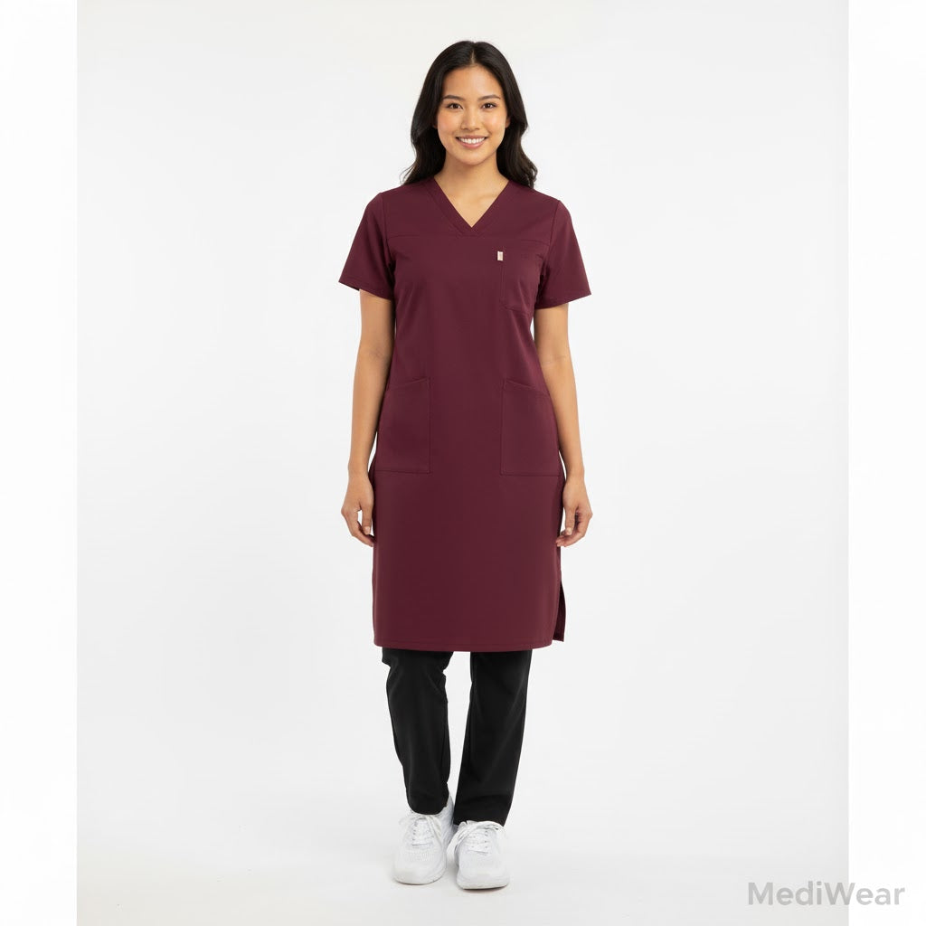 Nybo Bordeaux Damekjoel Charisma, Taljeret, Knælængde, Praktiske lommer