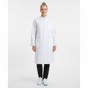 Nybo Hvid Unisex Heartbeat Kittel, Skjult Lukning, Kinakrave, Slids