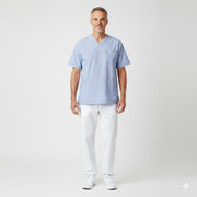 Nybo Blå Stribet Unisex Fresh Busseronne, Justerbar, Slidstærk