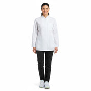 Nybo Hvid Unisex New Nordic Kokkejakke, Langærmet, Strækbar, Hurtigtørrende