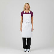 Nybo Hvid Unisex Forklædeserie Kuskeforklæde, Justerbar, Komfort