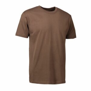 Nybo Mokka Herre Basic T-shirt, Klassisk Model, Holder Faconen