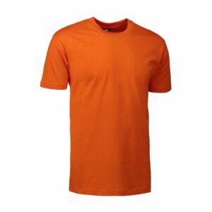 Nybo Orange Herre Basic T-Shirt, Klassisk Model, Slidstærk