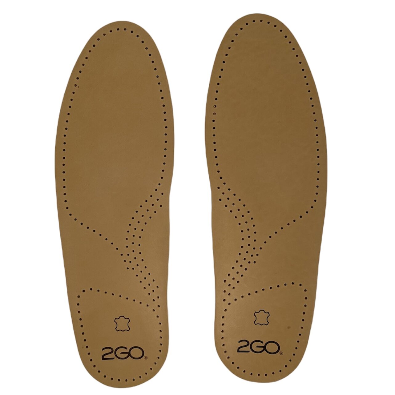 2GO letvægtssål i skind med god svangstøtte