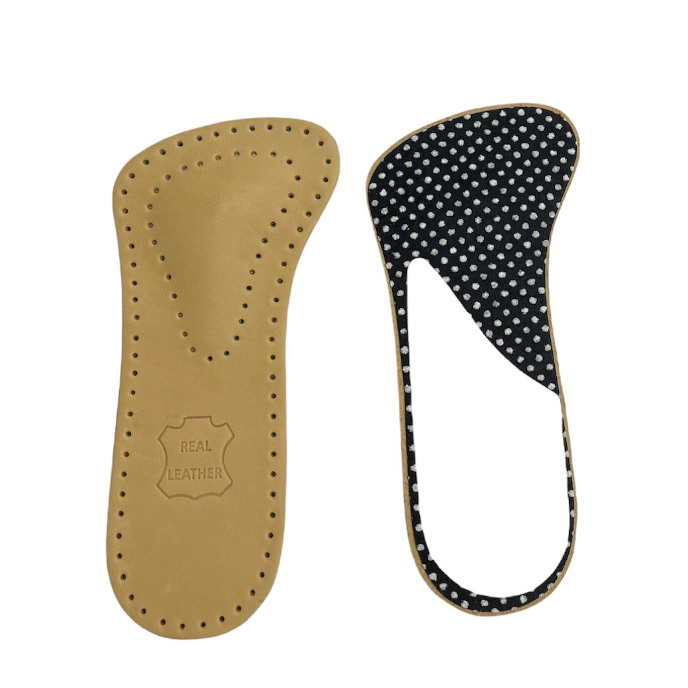 2GO ortopædisk 3/4 sål i læder med pelotte