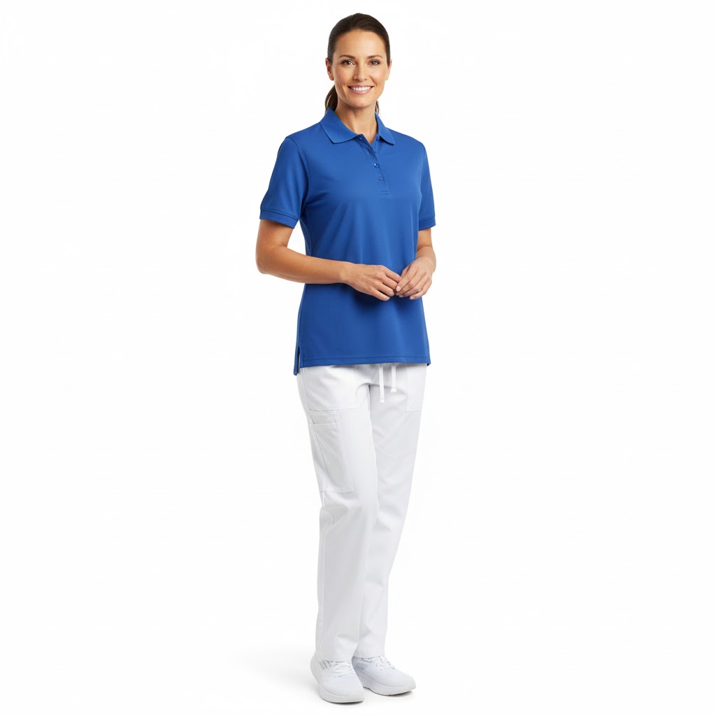 Nybo Azur Dame Prowear Poloshirt, Slidstærk, Lang Levetid