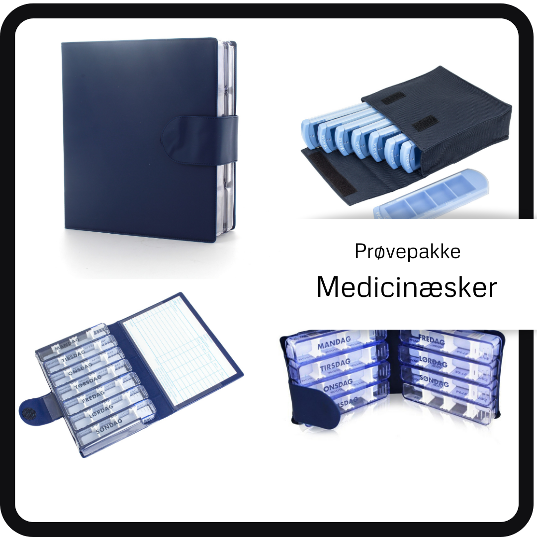 Demopakke på medicinæsker