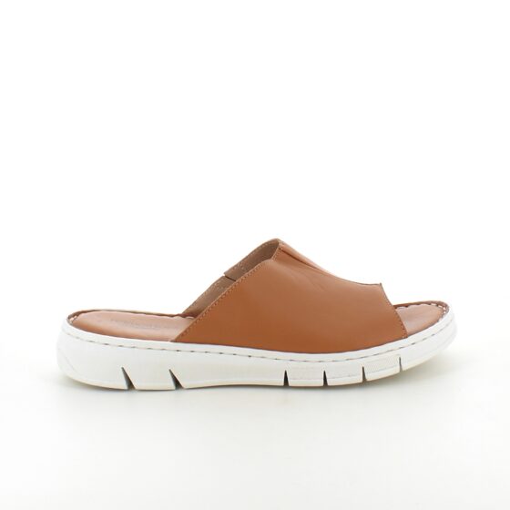 Elegant brun slip on i skind fra Relaxshoe