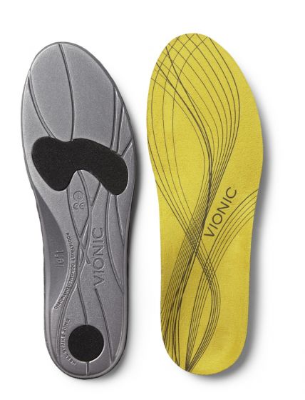 Vionic helsål mod hælsporer og med ekstra svang