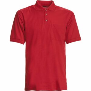 Nybo Rød Herre Basic Polo Shirt, Slidstærk, Brystlomme
