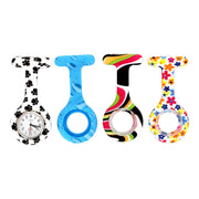 Silikone sygeplejeur med hvid urskive & 3 ekstra covers – praktisk, hygiejnisk & let at aflæse