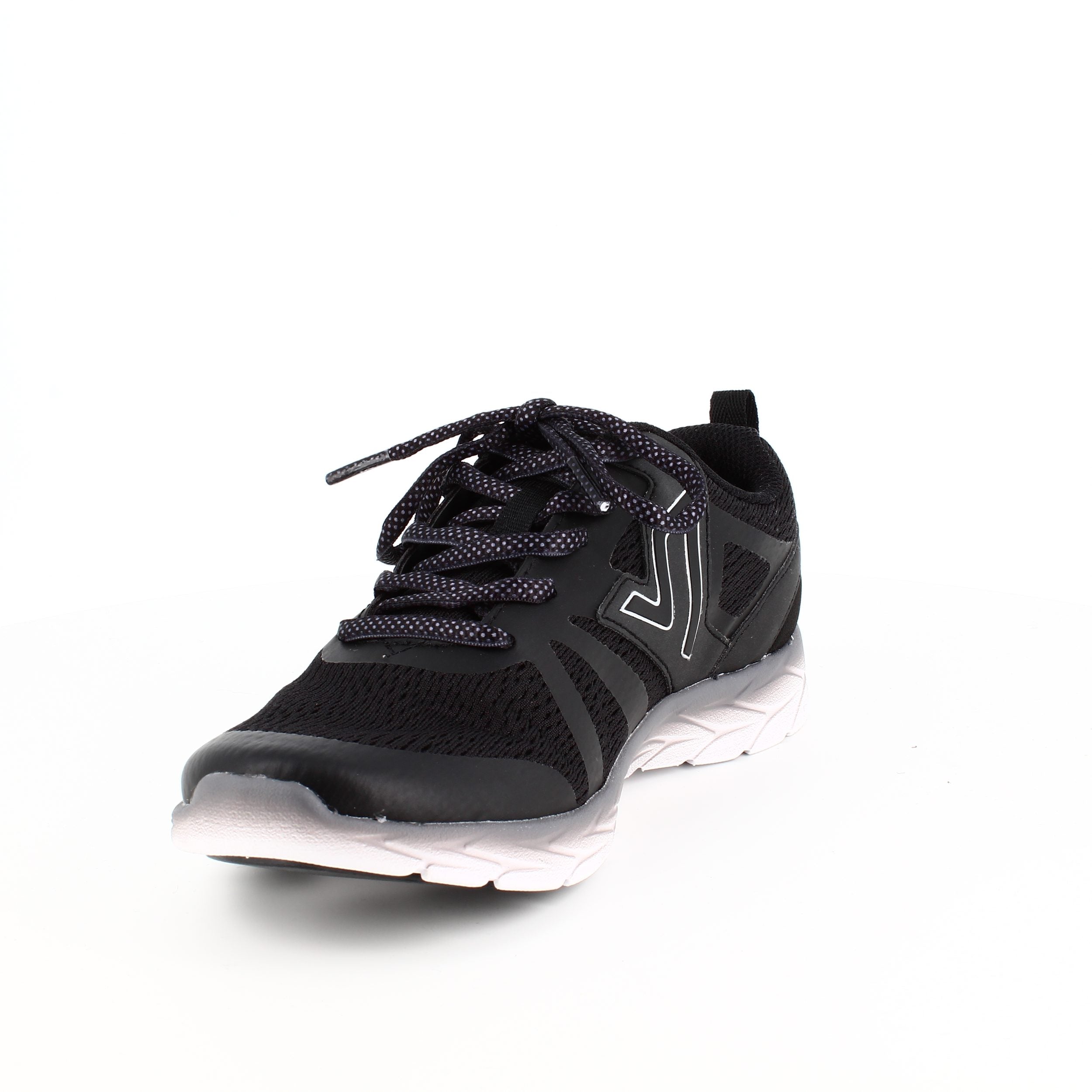 Sort sneakers fra Vionic med dobbelt svangstøtte