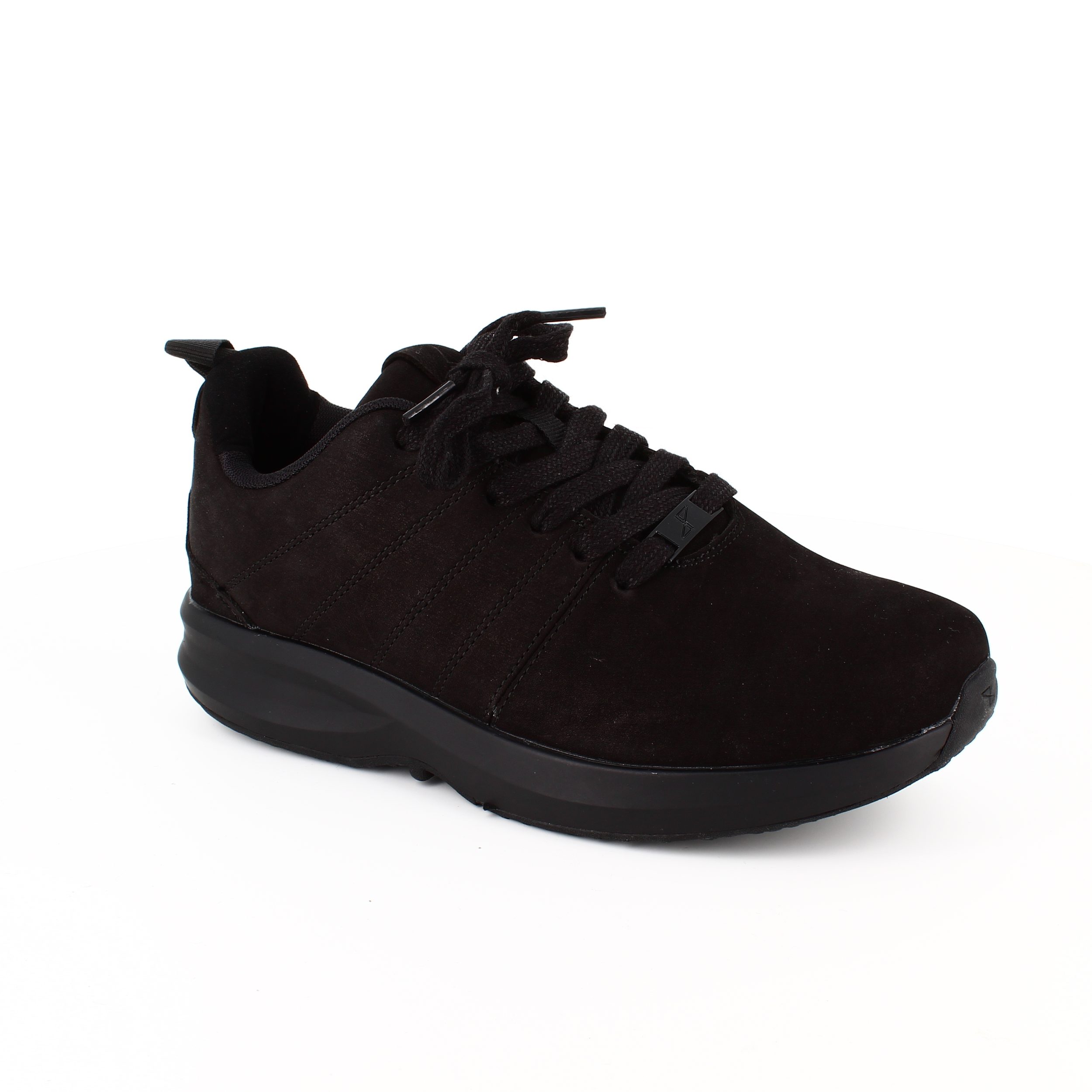 Sorte Gaitline sneakers i nubuch skind