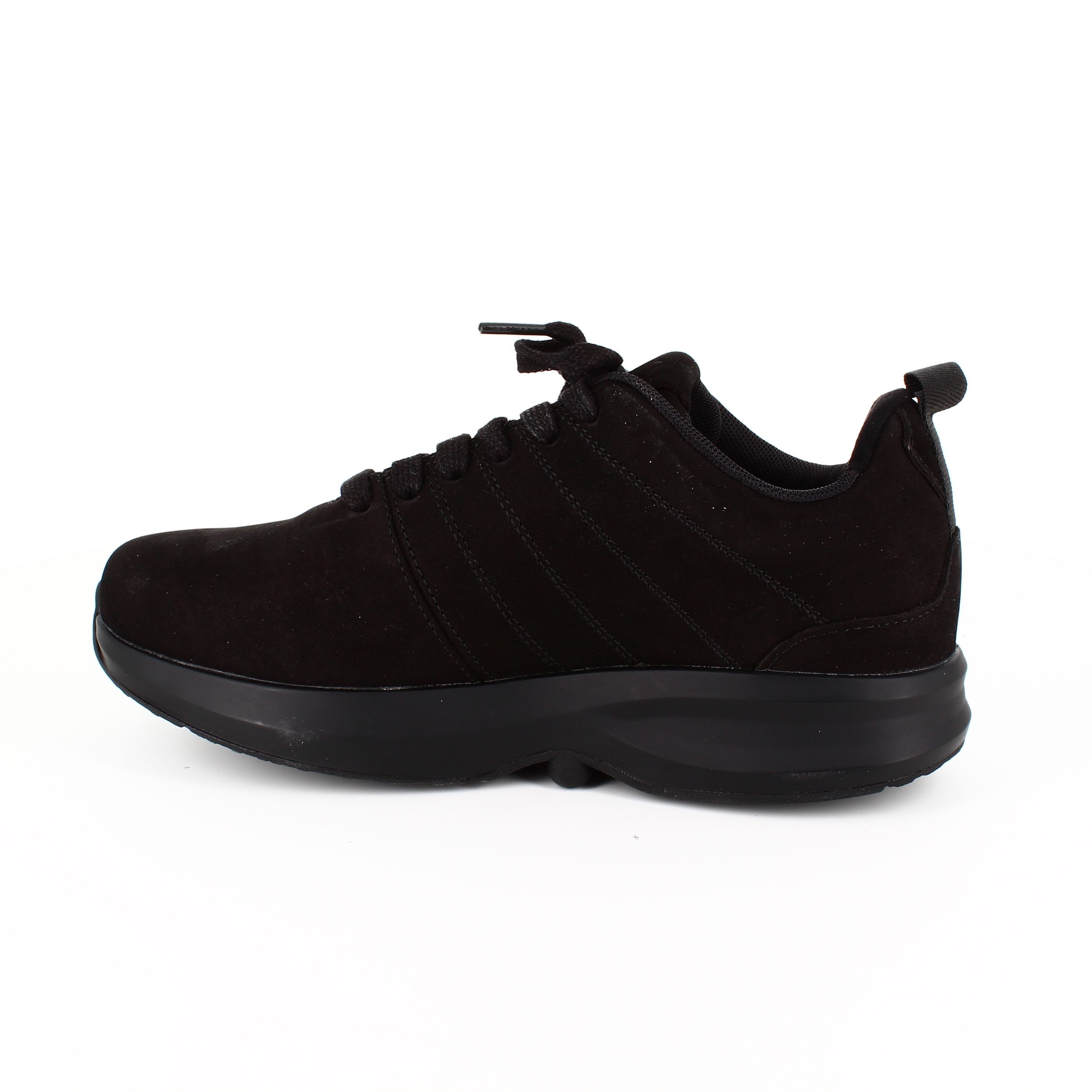 Sorte Gaitline sneakers i nubuch skind