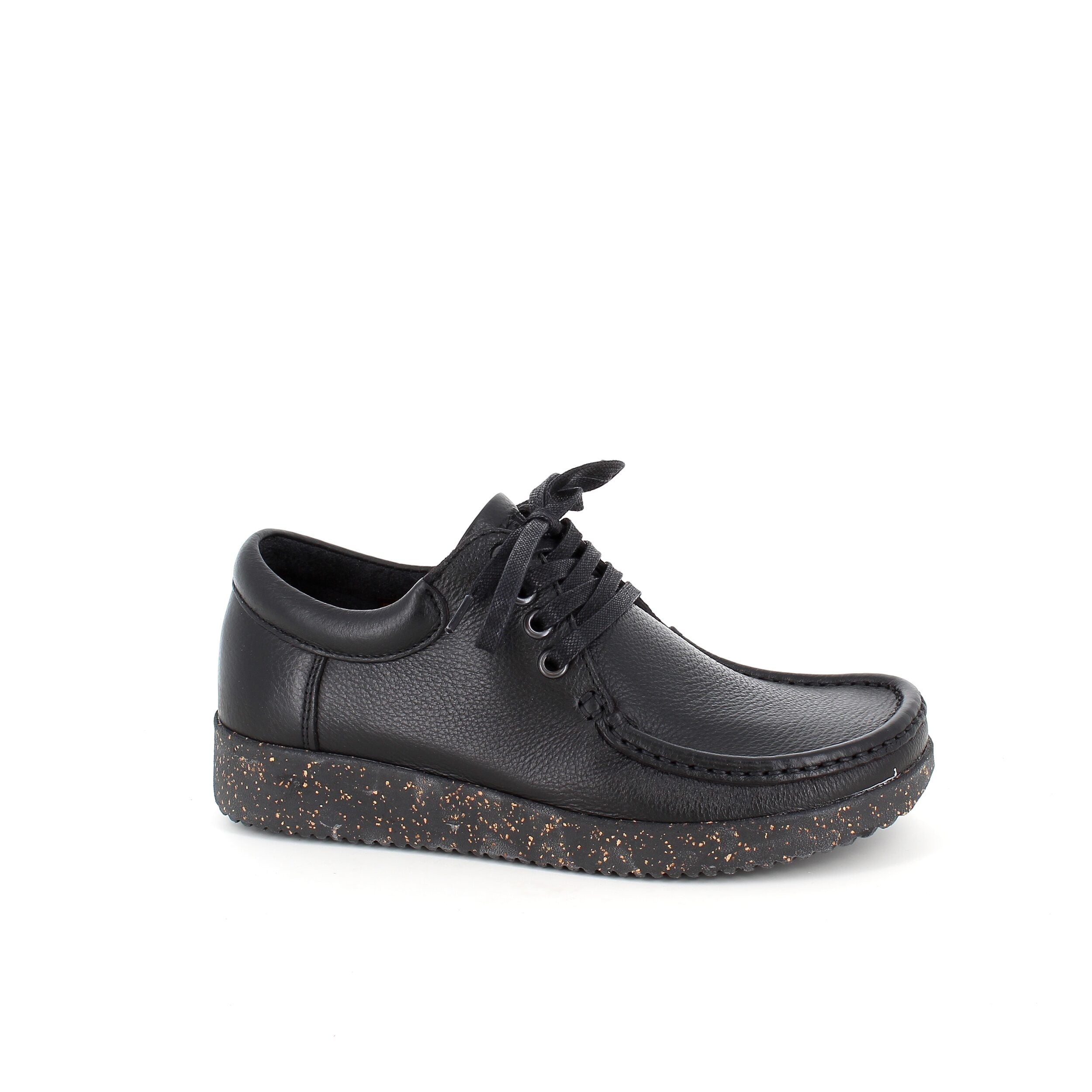 Nature sko i sort skind