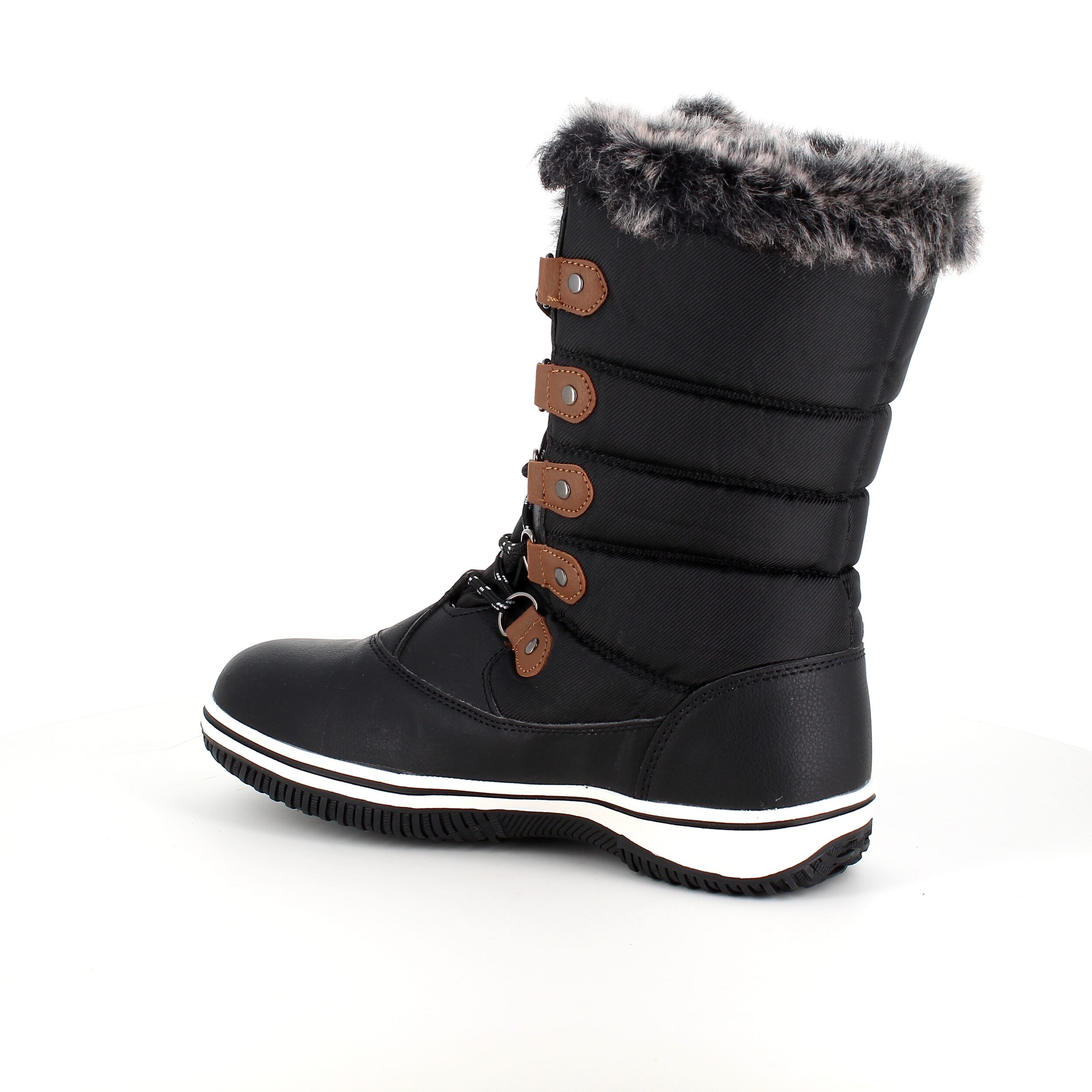 Sort vandtæt vinterstøvle fra Mols