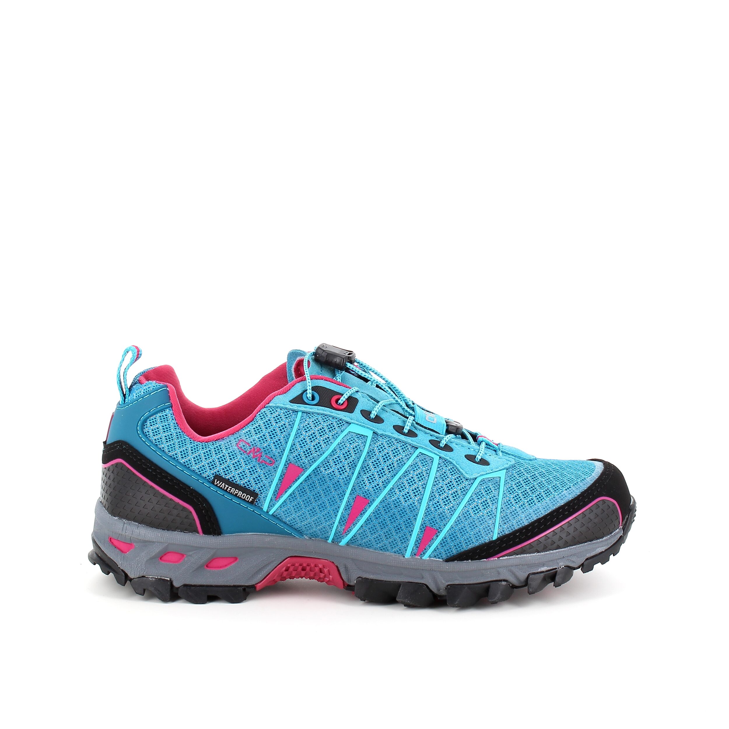 Lyseblå vandresko fra CMP med fine detaljer og regulerbar snørre