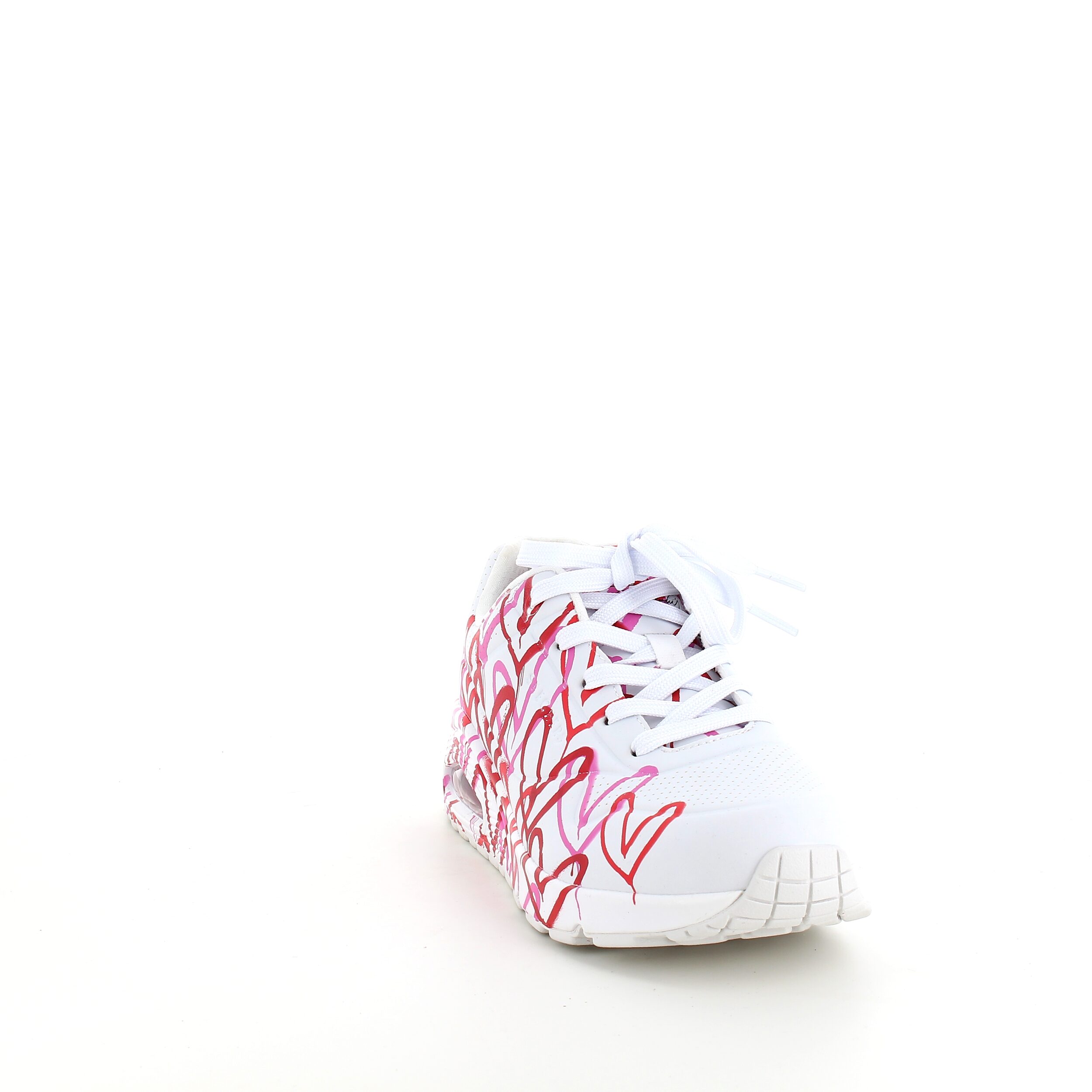 Hvid sko fra Skechers med flotte detaljer