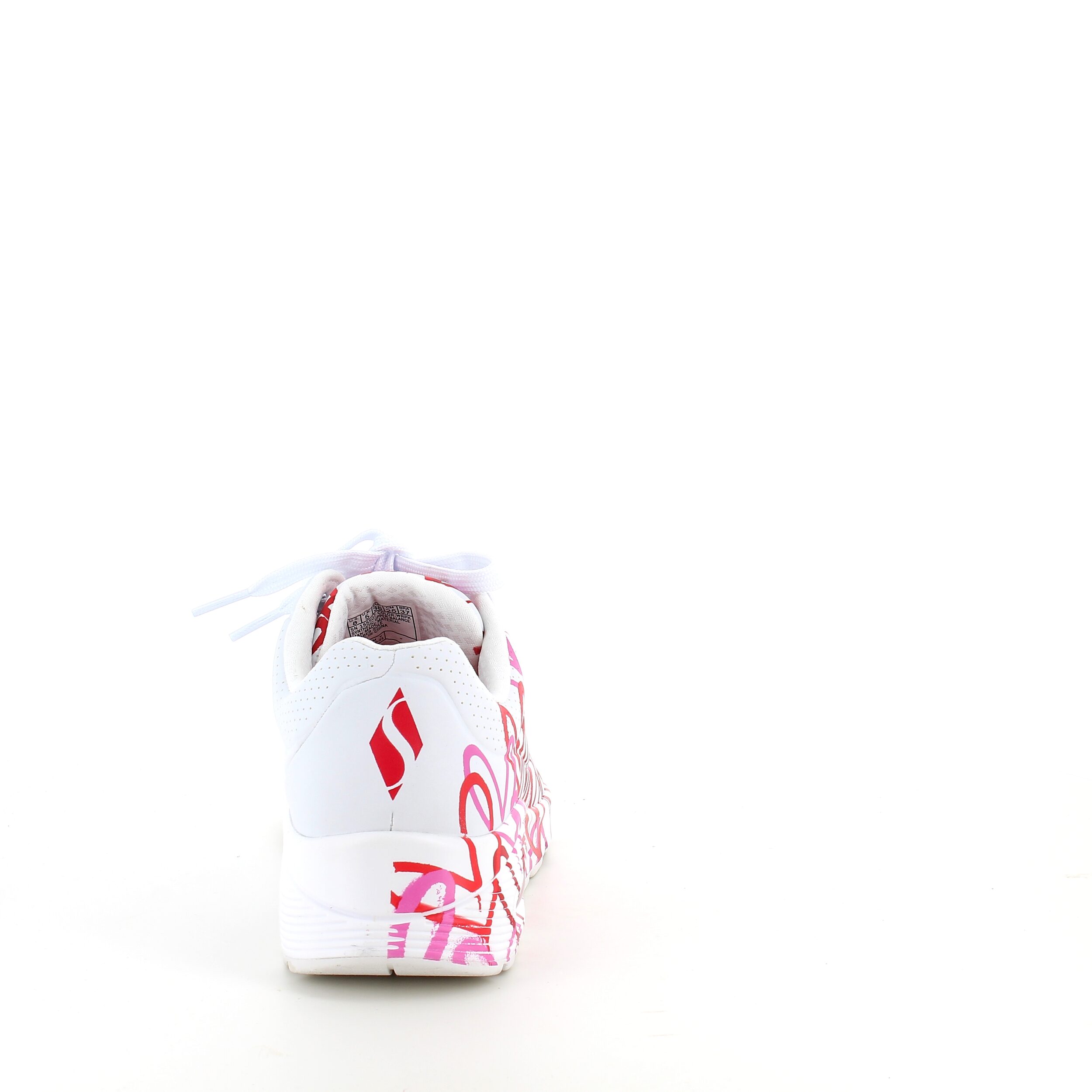 Hvid sko fra Skechers med flotte detaljer