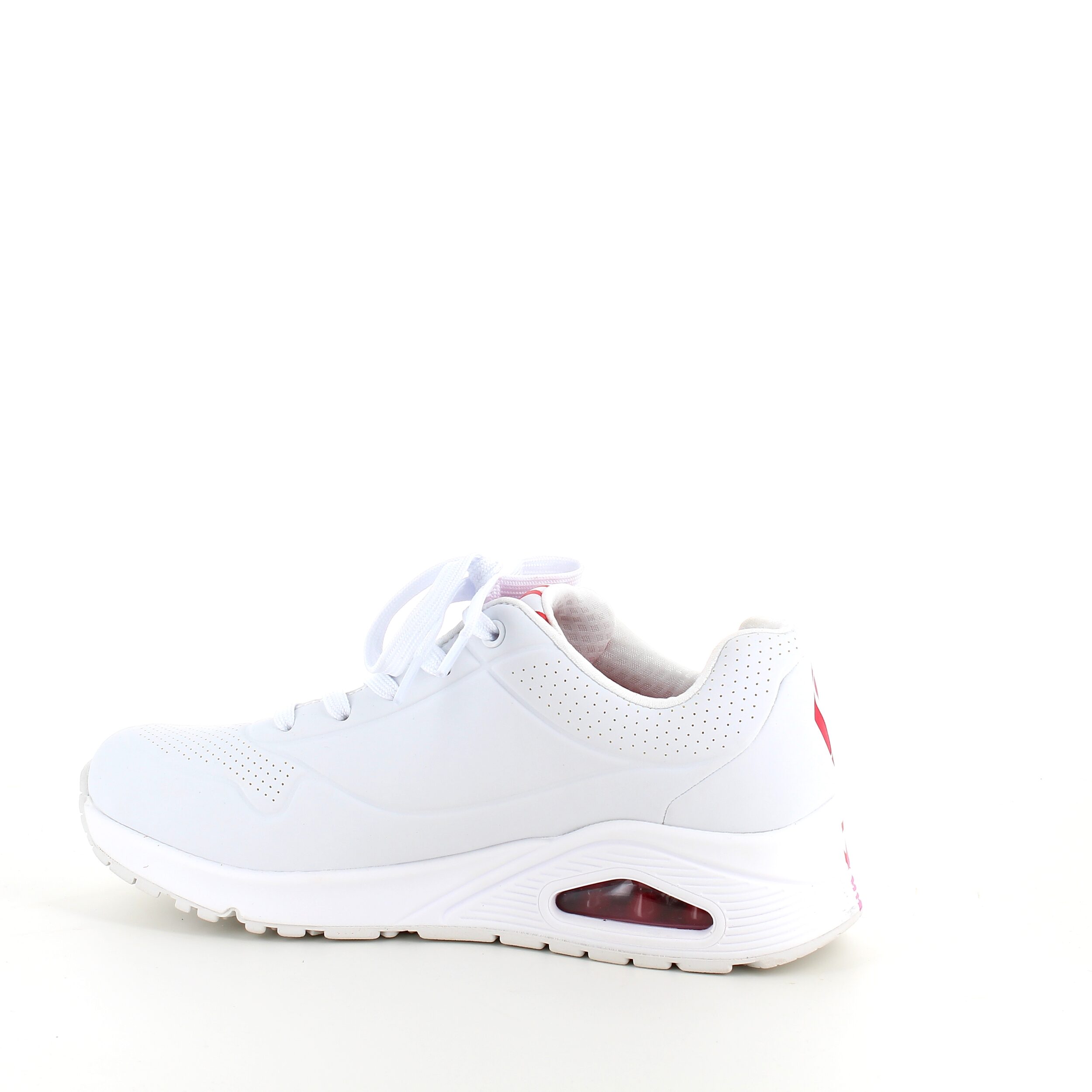 Hvid sko fra Skechers med flotte detaljer